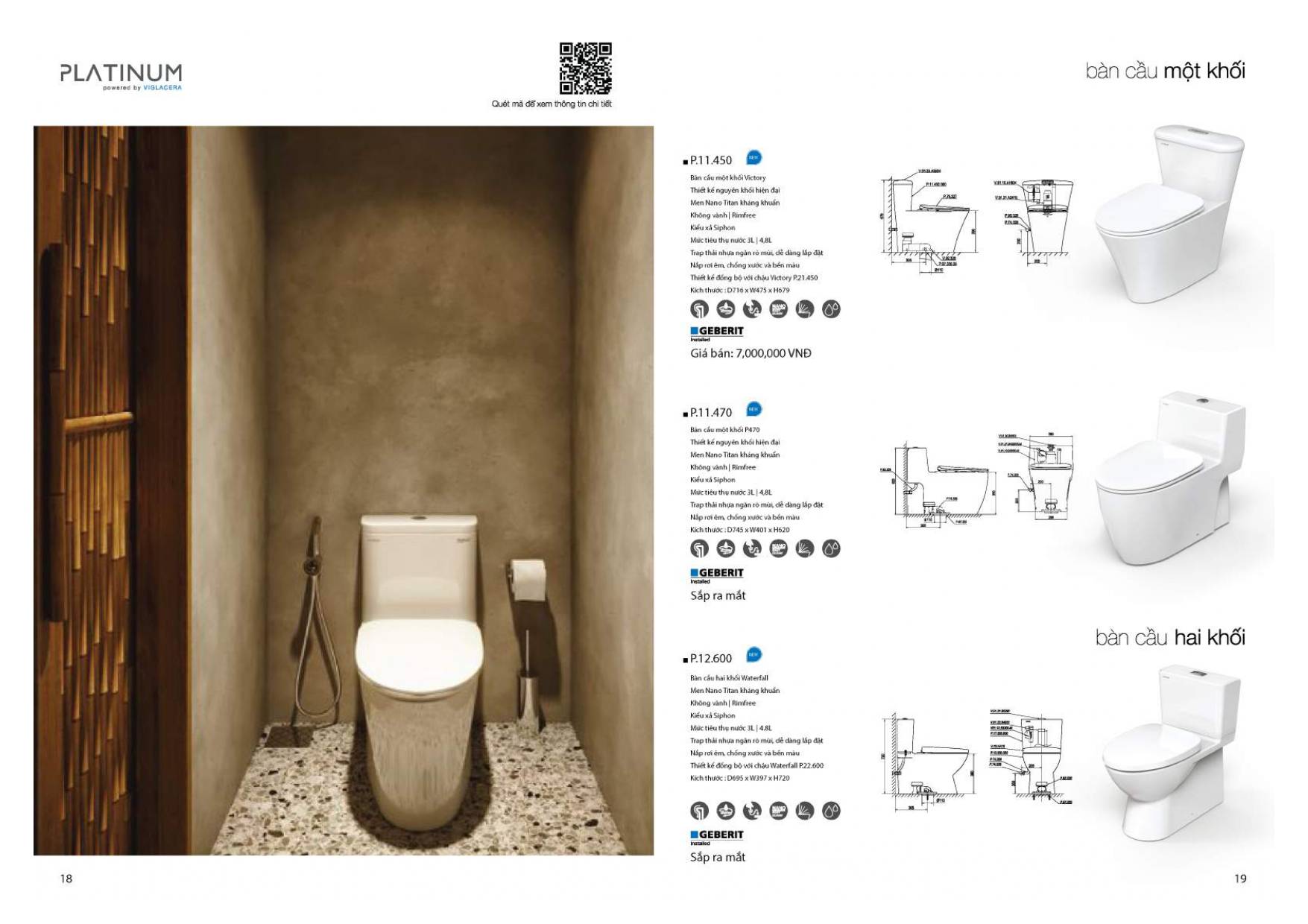 Thiết bị vệ sinh VIGLACERA PLATINUM Catalogue và Bảng giá mới nhất 2024 /Page 9